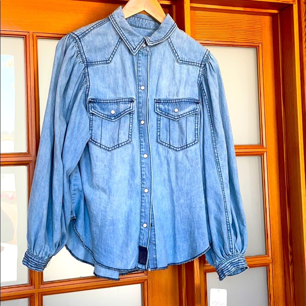 Free People Denim Shirt NWT